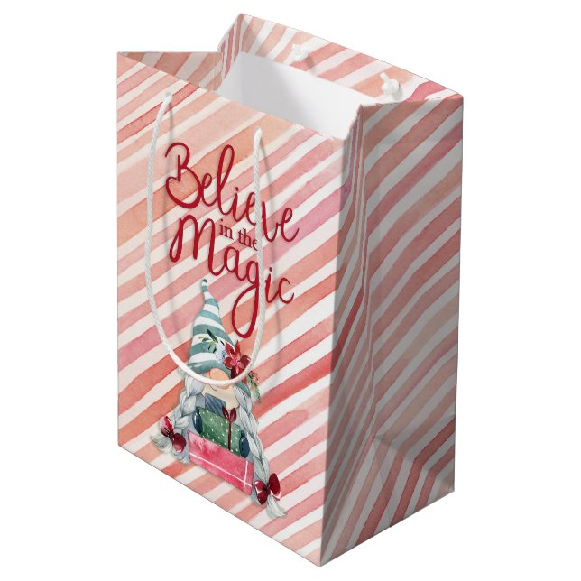 Believe in the Magic Medium Gift Bag (Back Angled)