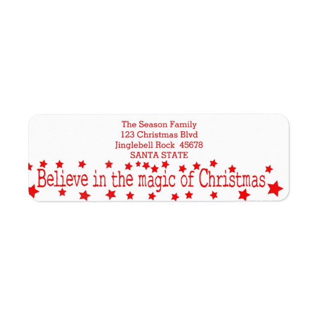 Believe in the magic of Christmas (Front)