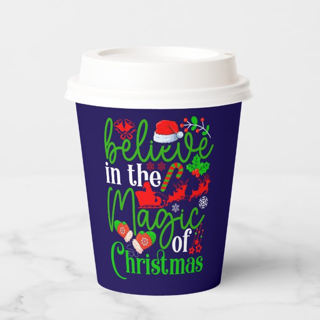 Believe In The Magic Of Christmas-82307 Paper Cups (Front)