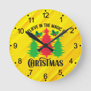 Believe in The Magic Of Christmas-82309 Round Clock