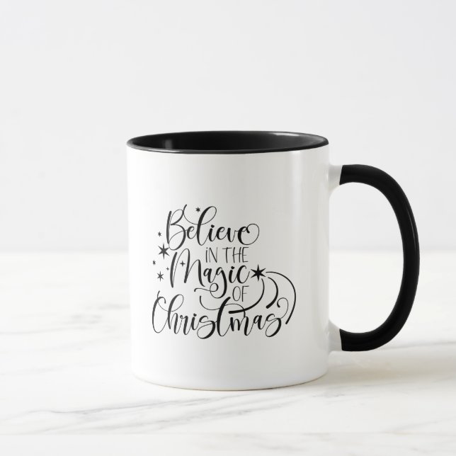 Believe In The Magic Of Christmas - Calligraphy Mug (Right)