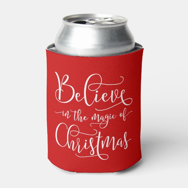 Believe In The Magic Of Christmas Can Cooler (Can Front)