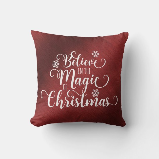 Believe in the Magic of Christmas Cushion (Front)