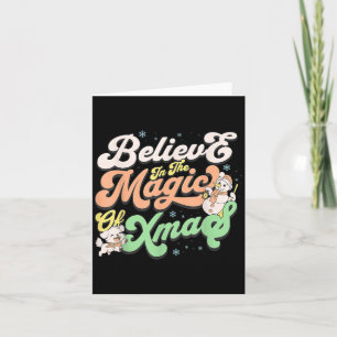Believe In The Magic Of Christmas Dog Lover Card
