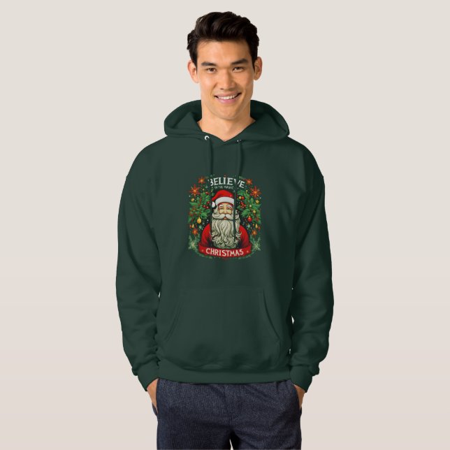 Believe in the Magic of Christmas Festive  Hoodie (Front Full)