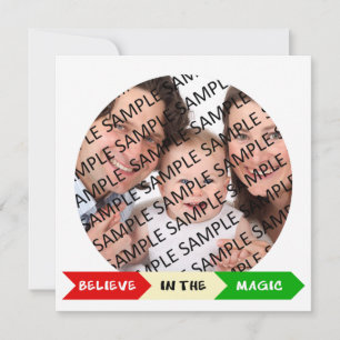 Believe in the Magic of Christmas Flat Photo Card