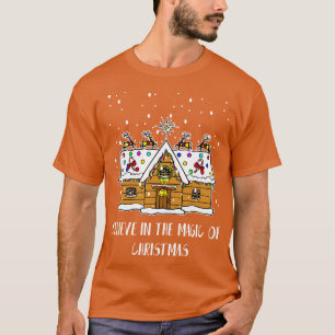 Believe In The Magic Of Christmas Funny Santa Chr T-Shirt