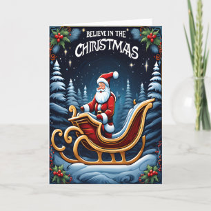 Believe in the Magic of Christmas  Holiday Card