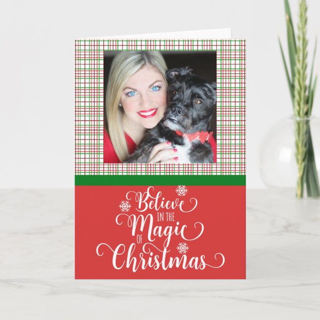 Believe in the Magic of Christmas Holiday Card (Front)