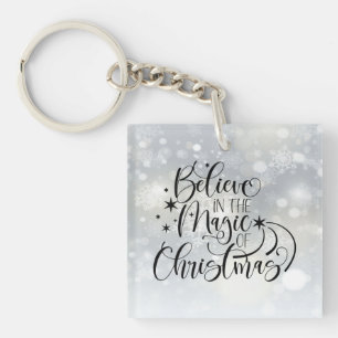 Believe In The Magic Of Christmas Key Ring