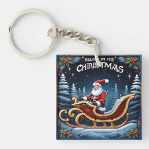 Believe in the Magic of Christmas Key Ring