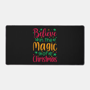 Believe in the Magic of Christmas Merry christmas Desk Mat