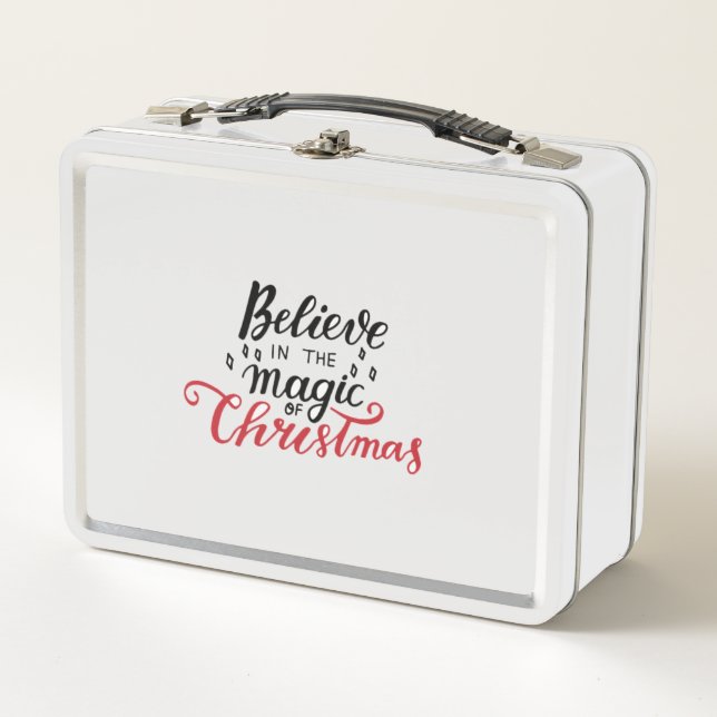Believe in the Magic of Christmas   Metal Lunch Box (Front)