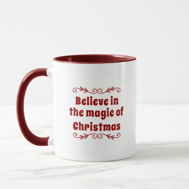 Believe In The Magic Of Christmas Mug (Left)