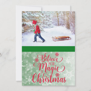 Believe in the Magic of Christmas Photo Card