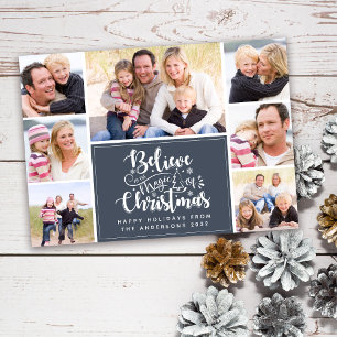 Believe in the Magic of Christmas Photo Holiday Card
