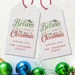 Believe in the Magic of Christmas Red Holly Berry Gift Tags<br><div class="desc">Add a festive finishing touch to your holiday gifts with these “Believe in the Magic of Christmas Red Holly Berry Gift Tags.” Featuring stylish holiday typography in green, gold, and red with holly berries, gold snowflakes, shimmering stars, and cheerful red and green dots, these tags make every present feel extra...</div>