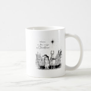 Believe In The Magic Of Christmas Santa Reindeer X Coffee Mug