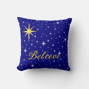 Believe in the Magic of Christmas Throw Pillow