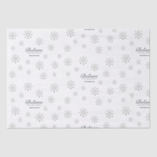 Believe in the Magic Of Christmas White Tissue Paper