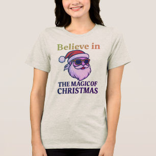 Believe in the Magic of Christmas Women’s Tri-Blen Tri-Blend Shirt
