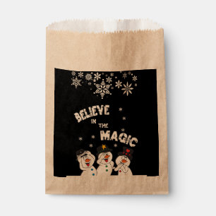 Believe in the Magic Snowmen Favour Bags