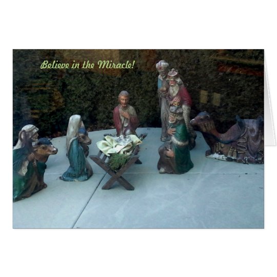 Believe in the Miracle Card