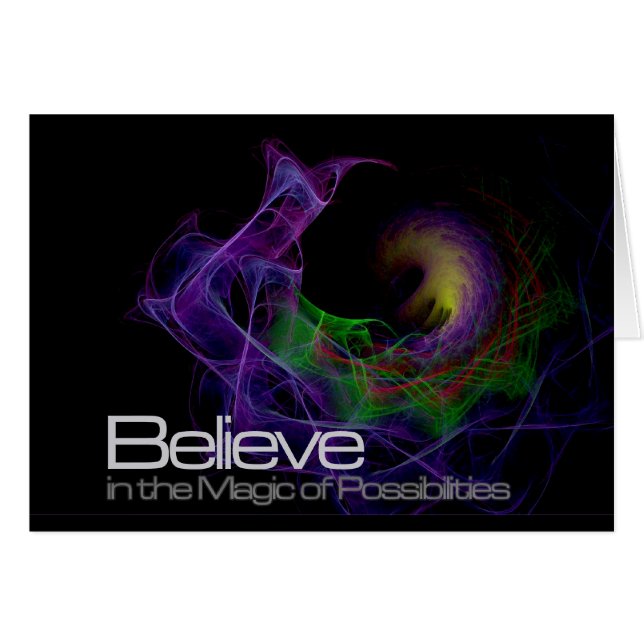 Believe in the Possibilities Card (Front Horizontal)