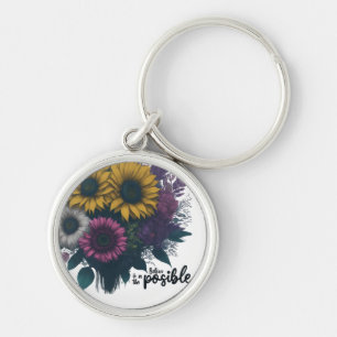 Believe in the Possible - Premium Round Keychain