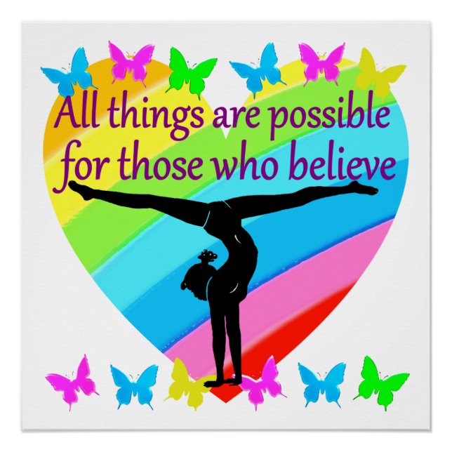 BELIEVE IN THE POWER OF YOUR GYMNASTICS DREAMS POSTER (Front)