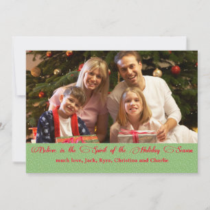 Believe in the Spirit Photo Holiday Card