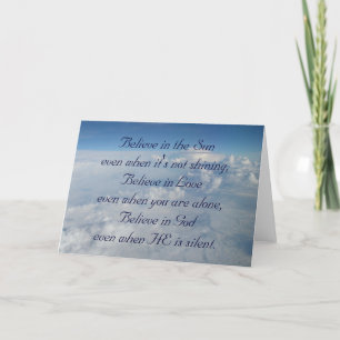 Believe in the Sun Card