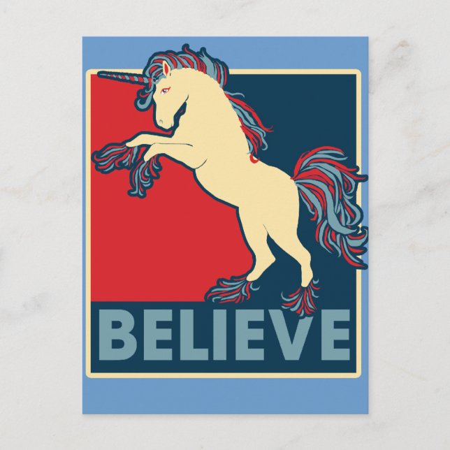 Believe in the Unicorn Postcard (Front)