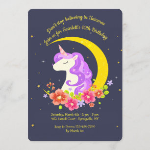 Believe in Unicorns Invitation