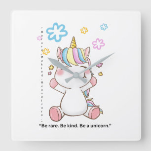 Believe in Unicorns Shirt Square Wall Clock