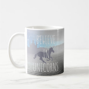 Believe in Unicorns Whimsical Art Coffee Mug