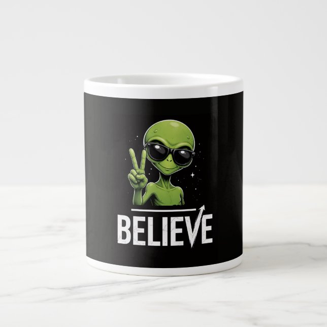 Believe in US Large Coffee Mug (Front)