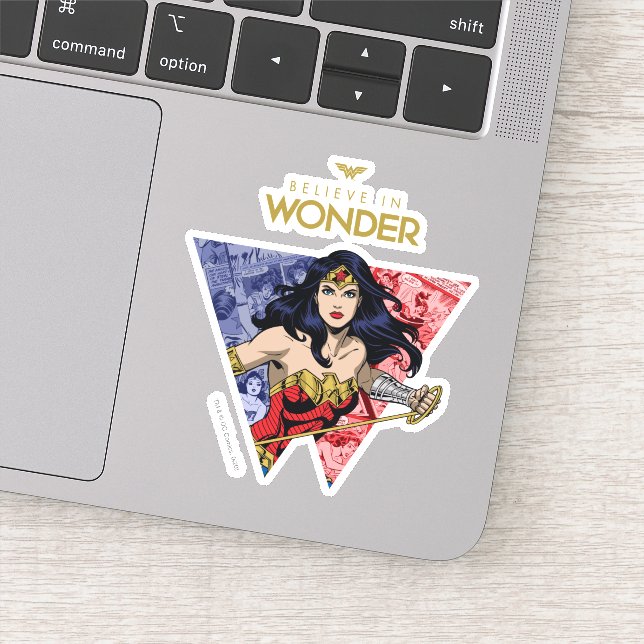 "Believe In Wonder" Wonder Woman Lasso Comic Logo (Detail)