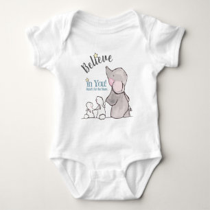 Believe in You!  Reach for the Stars Personalised Baby Bodysuit