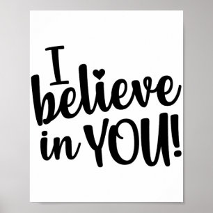 Believe In You Women's Teacher Test Day  Poster