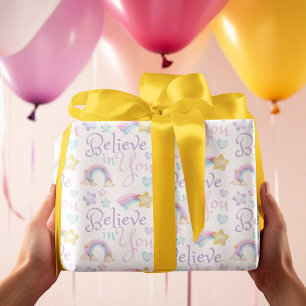 Believe In You Wrapping Paper Sheets