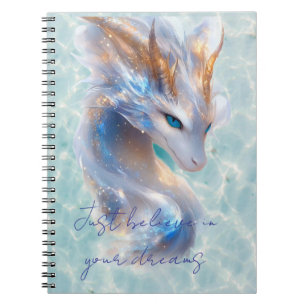 believe in your dreams dragon notebook