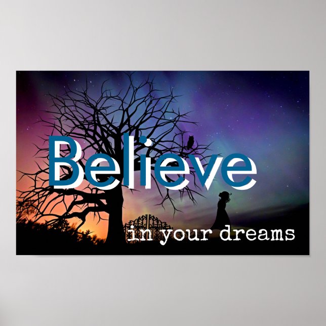 Believe in your dreams poster (Front)