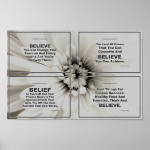 Believe in Your Fitness Dreams! Poster