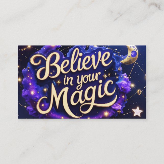 Believe in Your Light Business Card (Front)