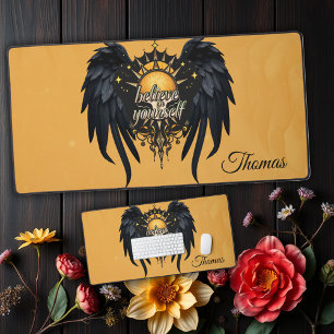 Believe in Yourself, a lettering Desk Mat