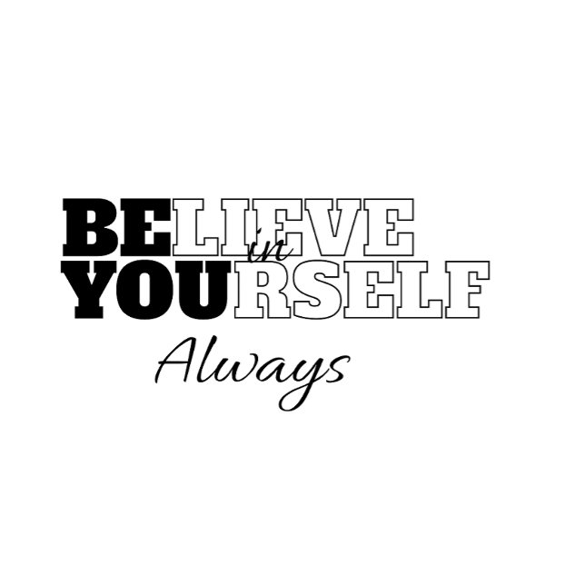 "Believe In Yourself Always" Cushion (Creator Uploaded)