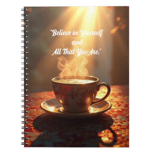 "Believe in Yourself and All That You Are." Notebook (Front)