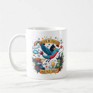 Believe in Yourself and Soar – Motivational Coffee Mug