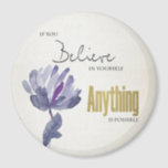 BELIEVE IN YOURSELF, ANYTHING POSSIBLE BLUE FLORAL MAGNET<br><div class="desc">Conscious Creators is a souvenir shop based on law of attraction, to aid achieve the deepest dreams which we all desire and deserve; hoping to attain overall wellness in the mind, body and spirit. If you need any further customisation or any other matching items, please feel free to contact me...</div>